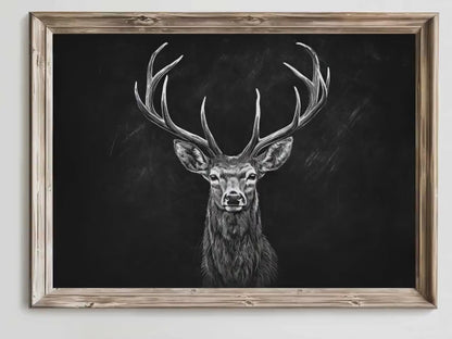 Deer Print – Animal Nursery Wall Art