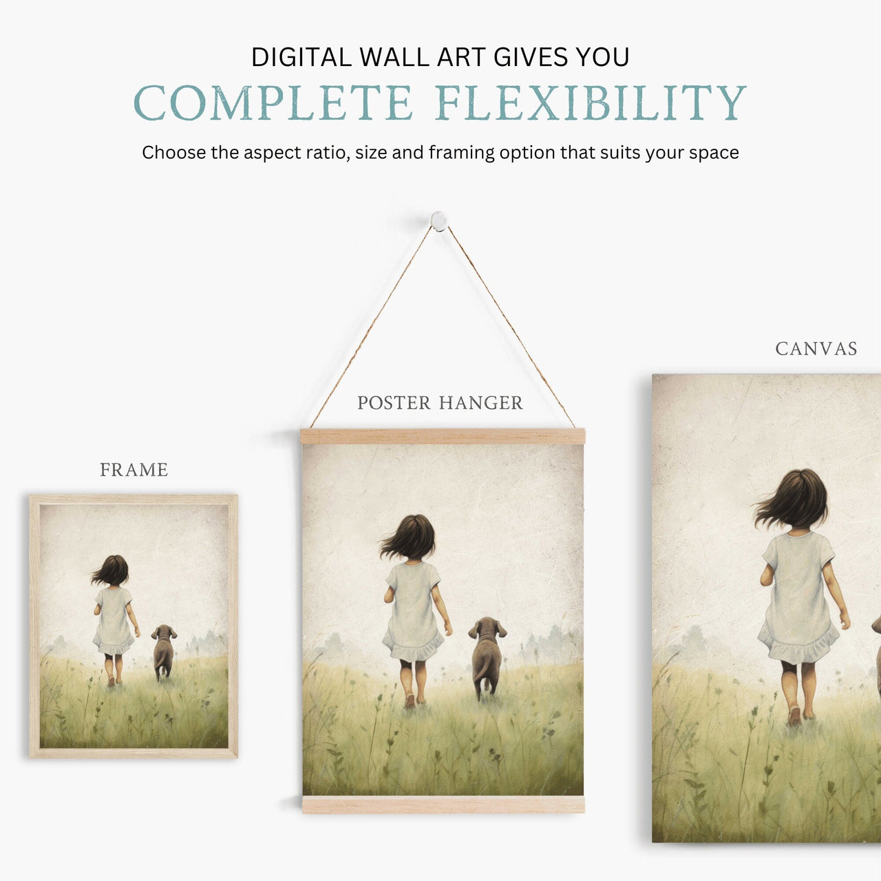 Puppy Wall Art – Dog Nursery Print for Kids