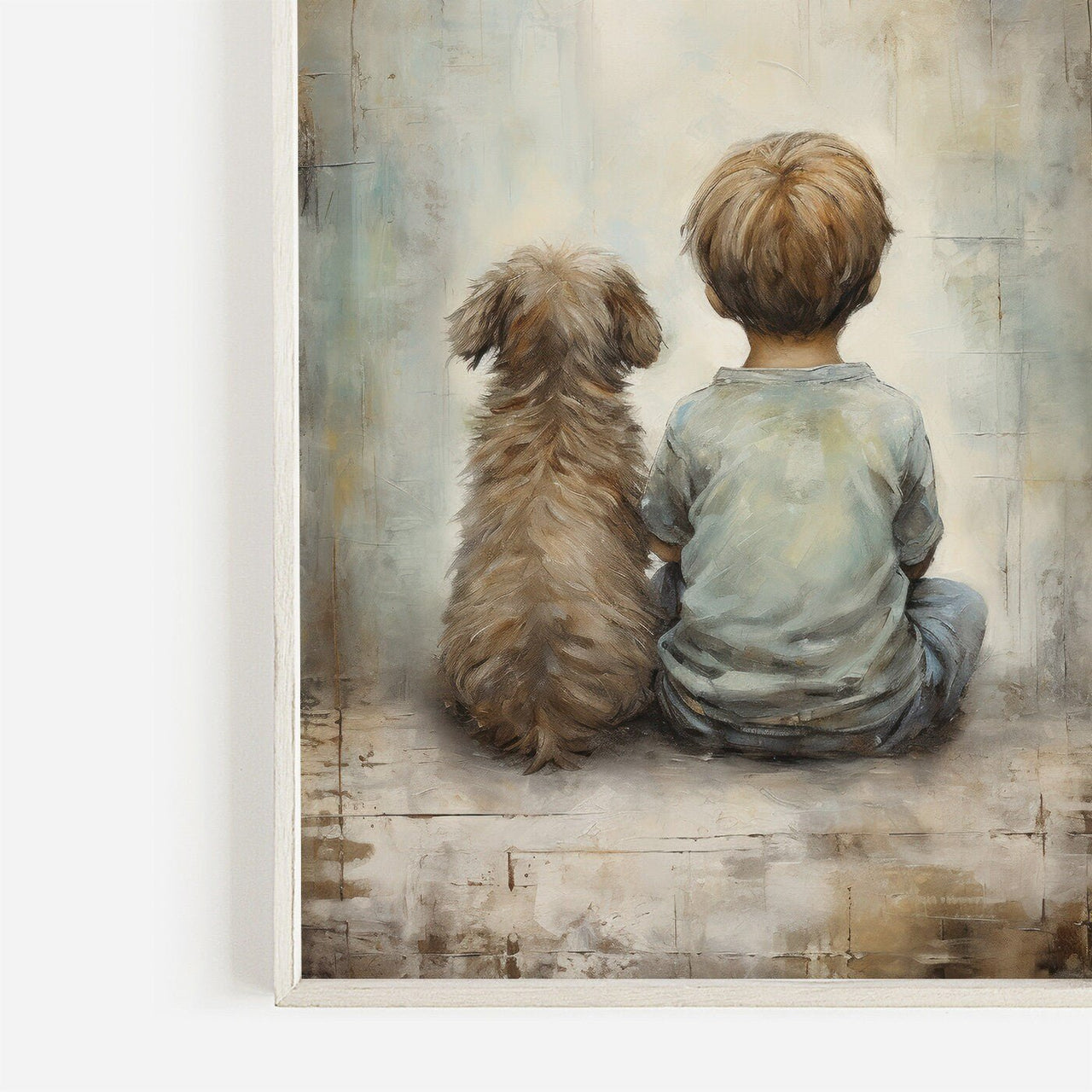 Puppy Wall Art – Dog Boys Room Print