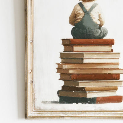 Reading Corner Wall Art, Girls Room Decor, Study & Learning Prints - WildfieldPrints