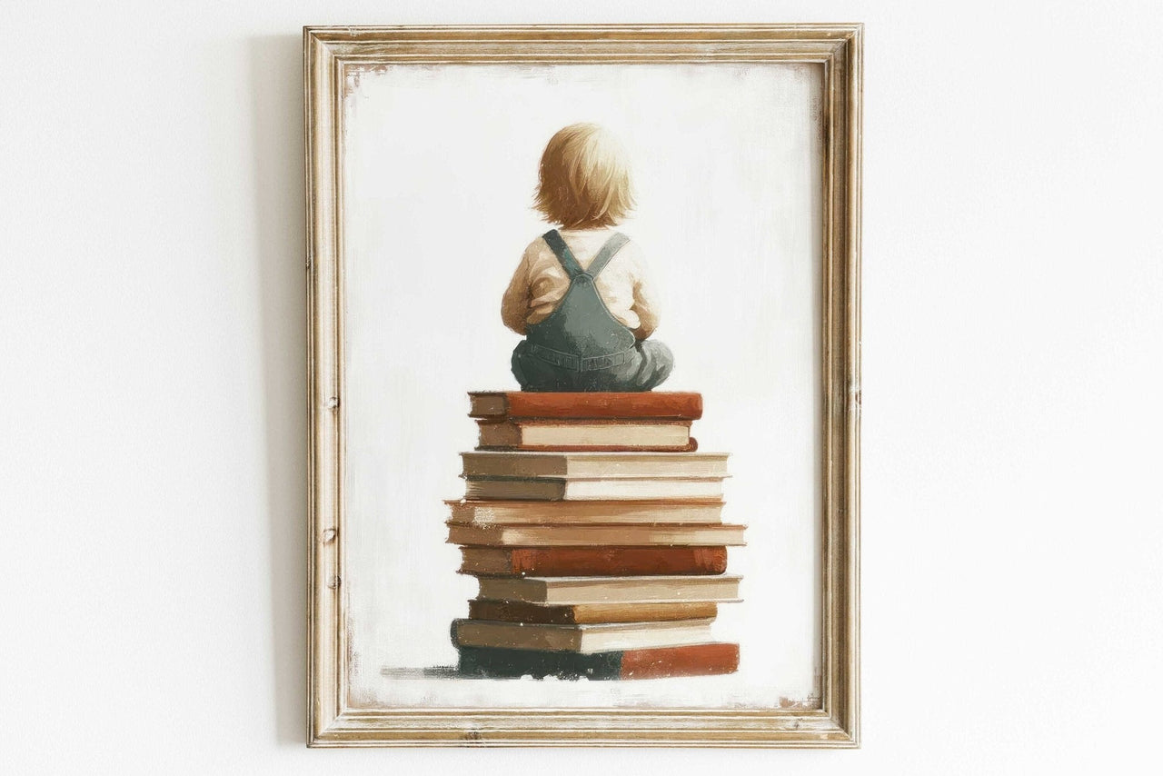 Reading Adventure Wall Art – Learning Girls Room Decor
