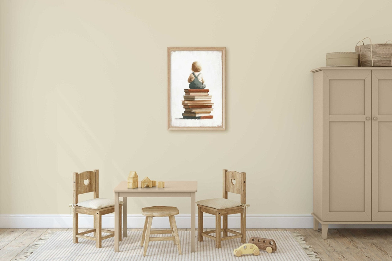 Reading Adventure Wall Art – Learning Girls Room Decor