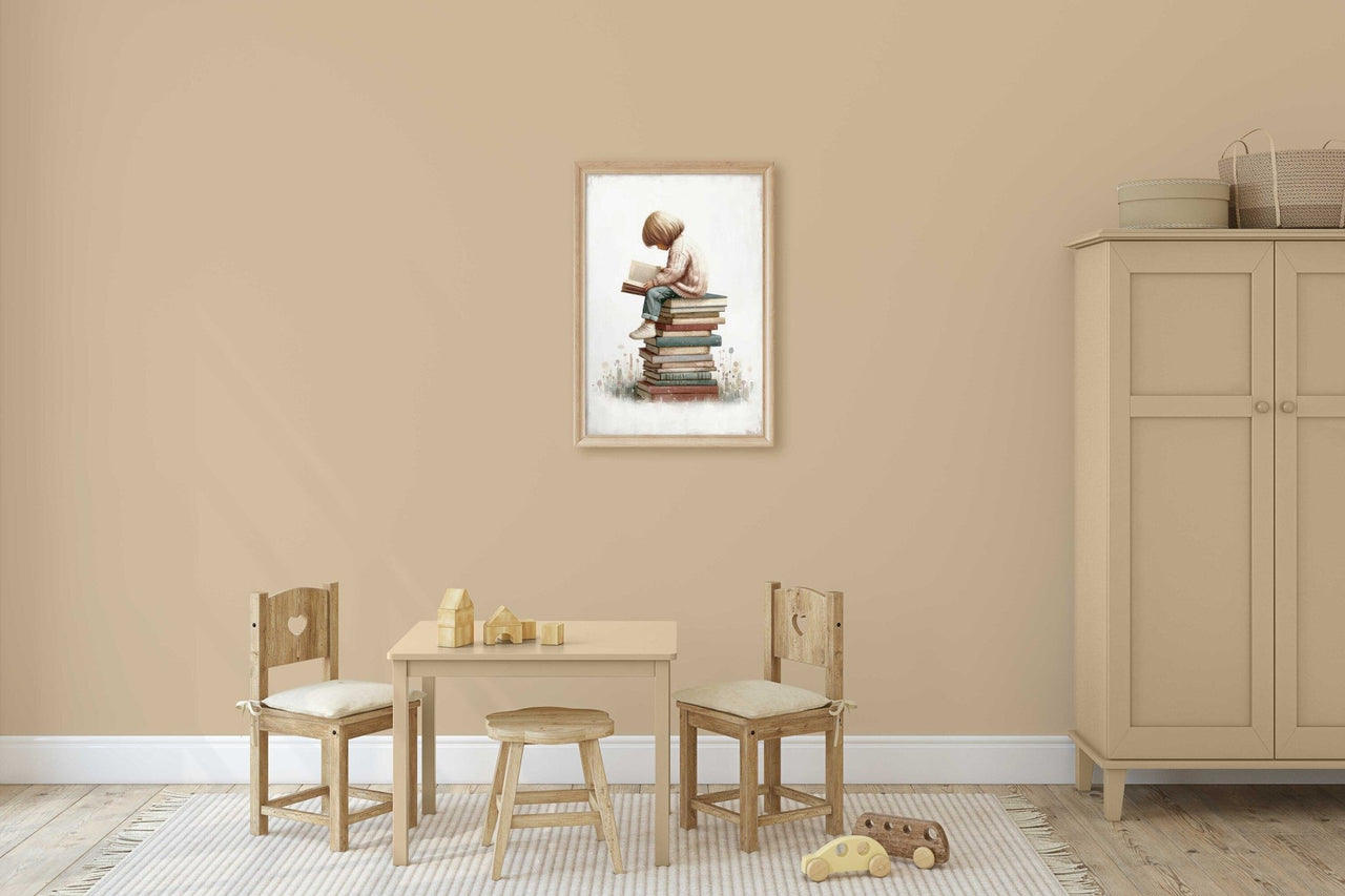 Reading Corner Print – Toddler Room Wall Decor