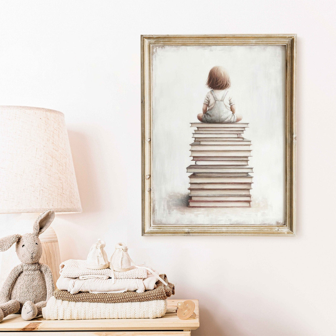 Bookish Adventure Wall Art – Learning Toddler Room Print