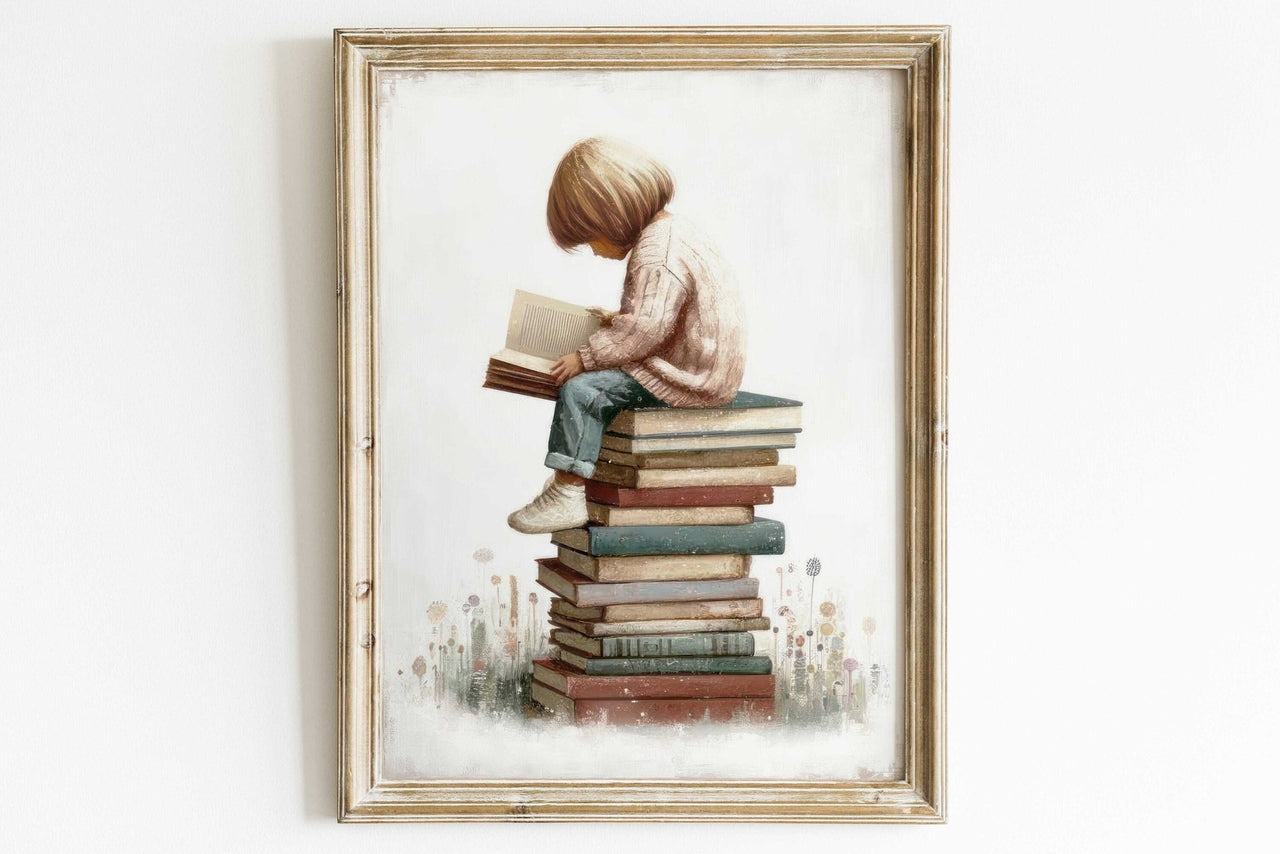 Reading Corner Print – Toddler Room Wall Decor
