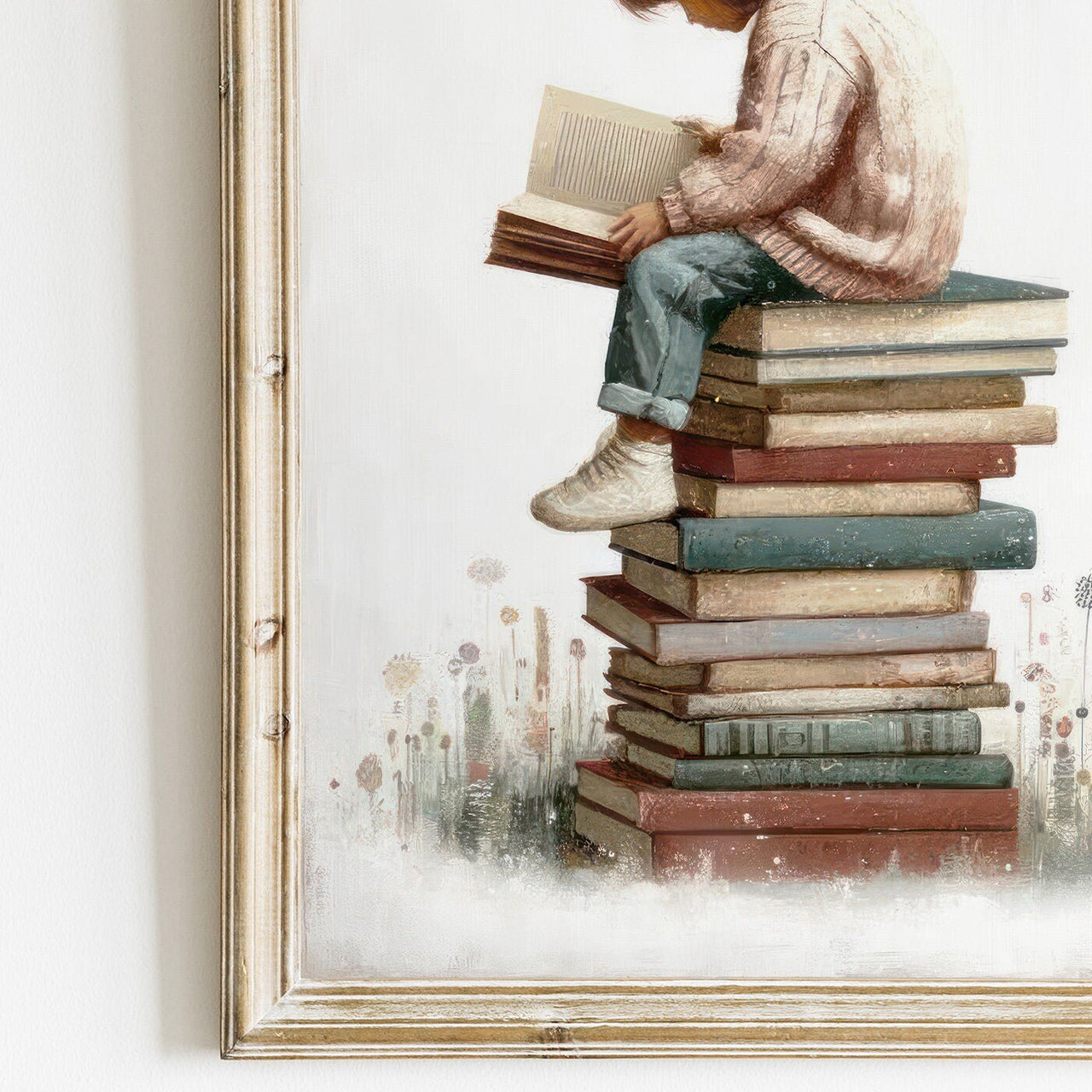 Reading Corner Print – Toddler Room Wall Decor