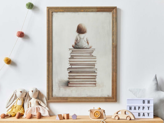 Reading Corner Wall Art, Toddler Room Decor, Study & Learning Decor - WildfieldPrints