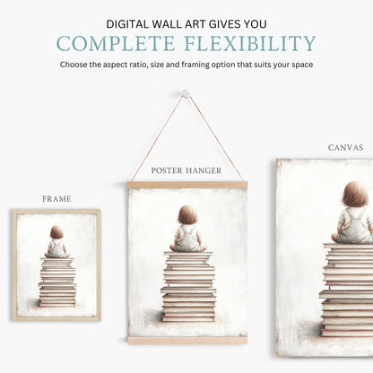 Reading Corner Wall Art, Toddler Room Decor, Study & Learning Decor - WildfieldPrints