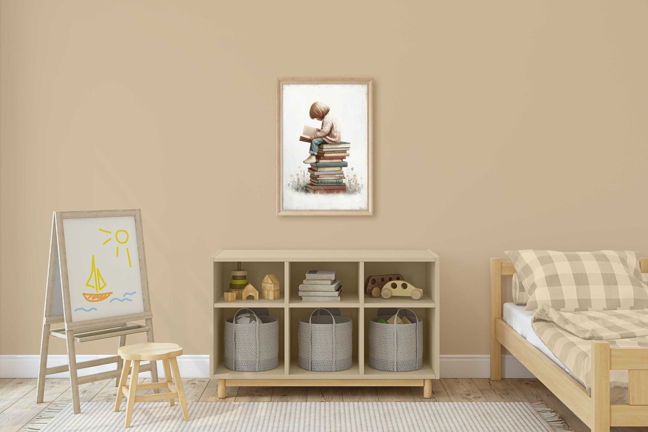 Reading Corner Print – Toddler Room Wall Decor