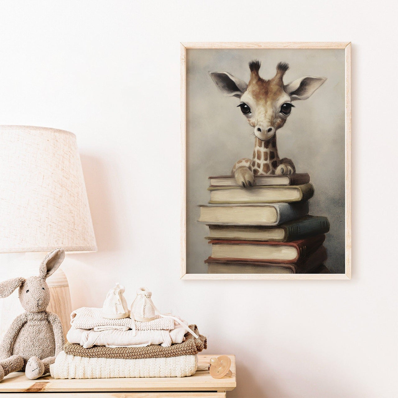 Baby Giraffe Wall Art – Animal Boys Room Decor