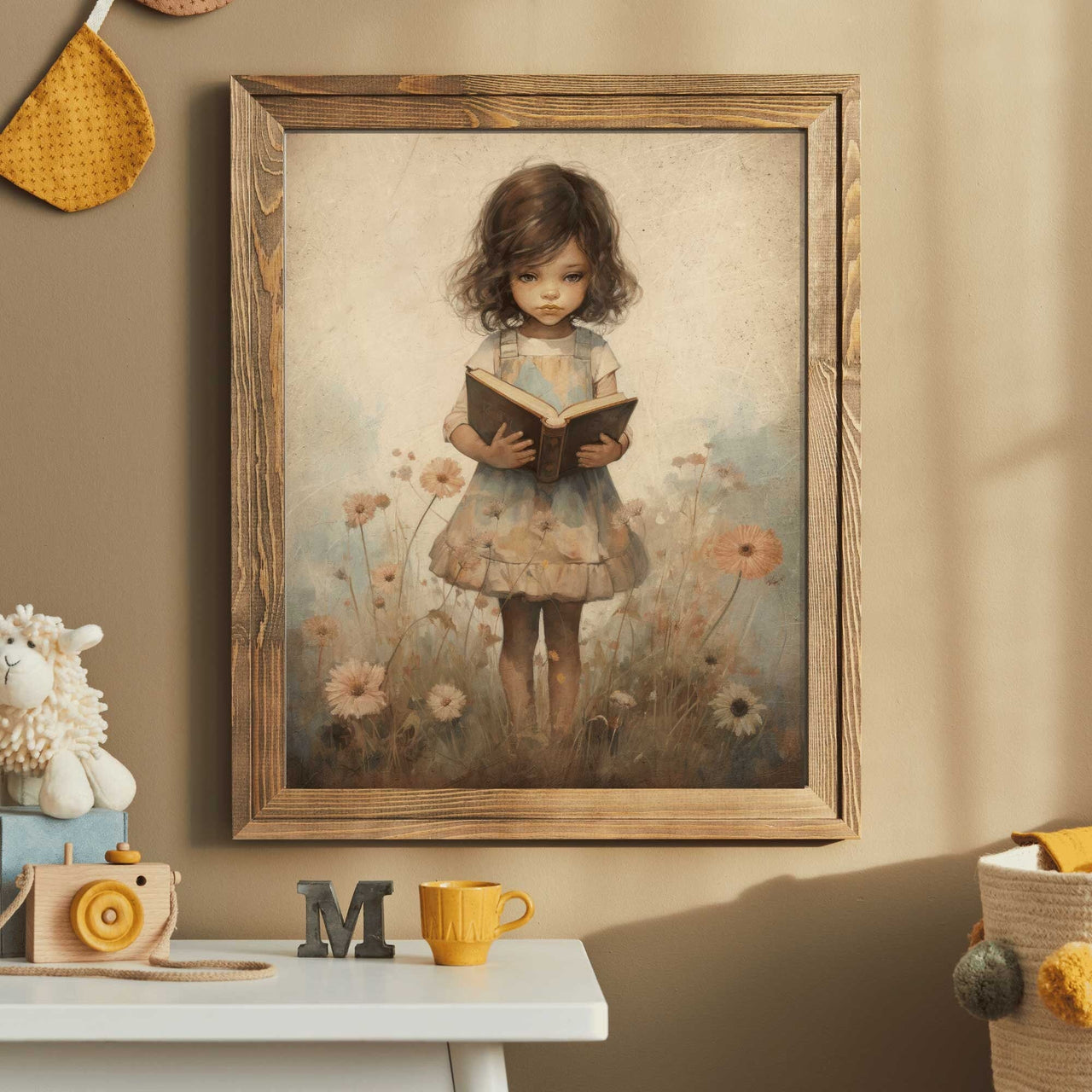 Reading Print – Book Lover's Kids Room Wall Decor