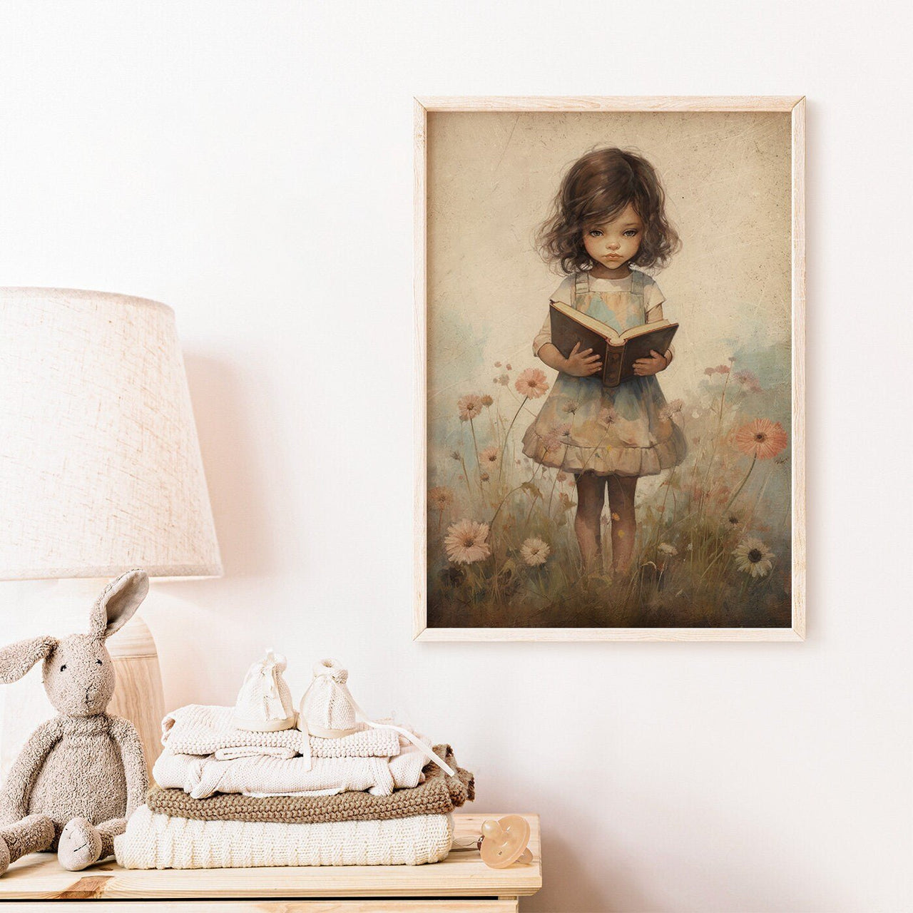 Reading Print – Book Lover's Kids Room Wall Decor