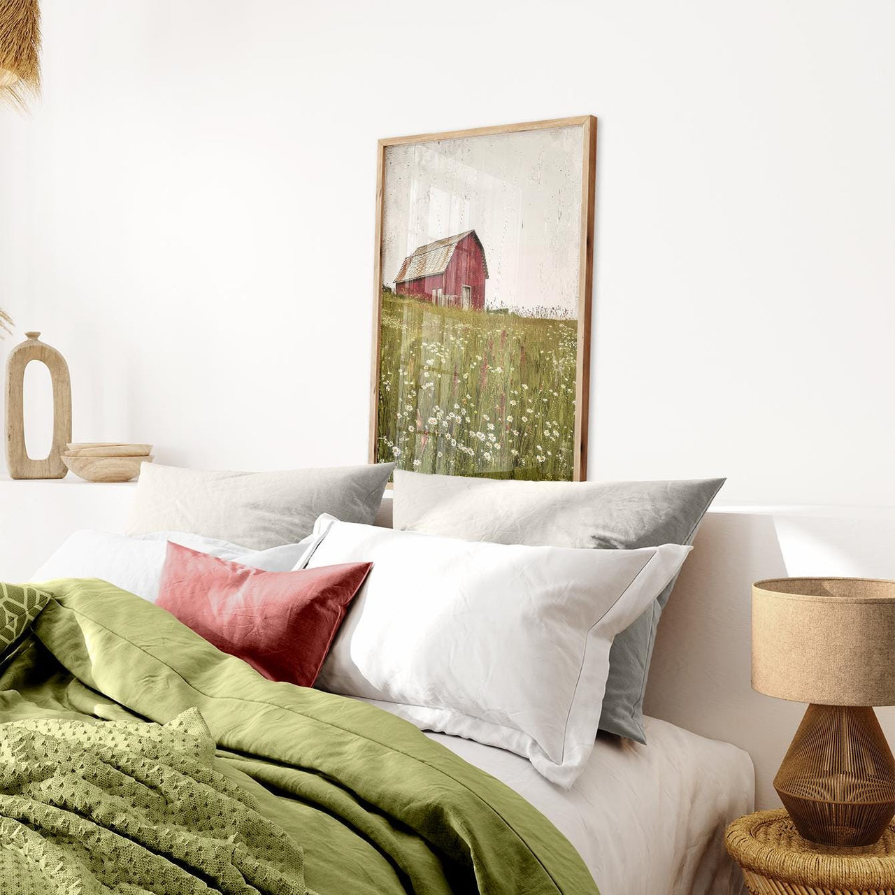 Red Barn Wall Art – Farm Nursery Print