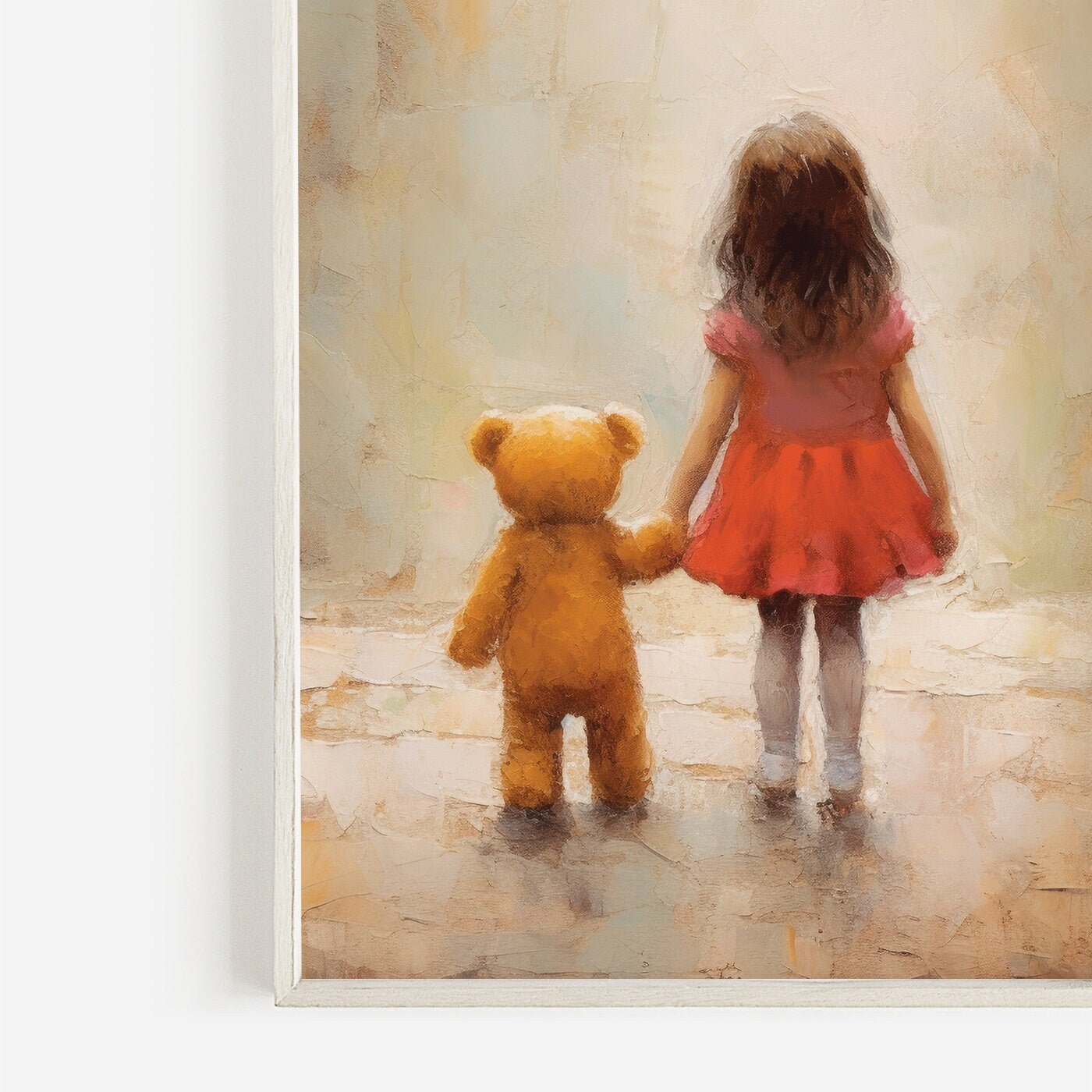 Rustic Bear Wall Art, Vintage Nursery Decor, Kids Room Accent - WildfieldPrints