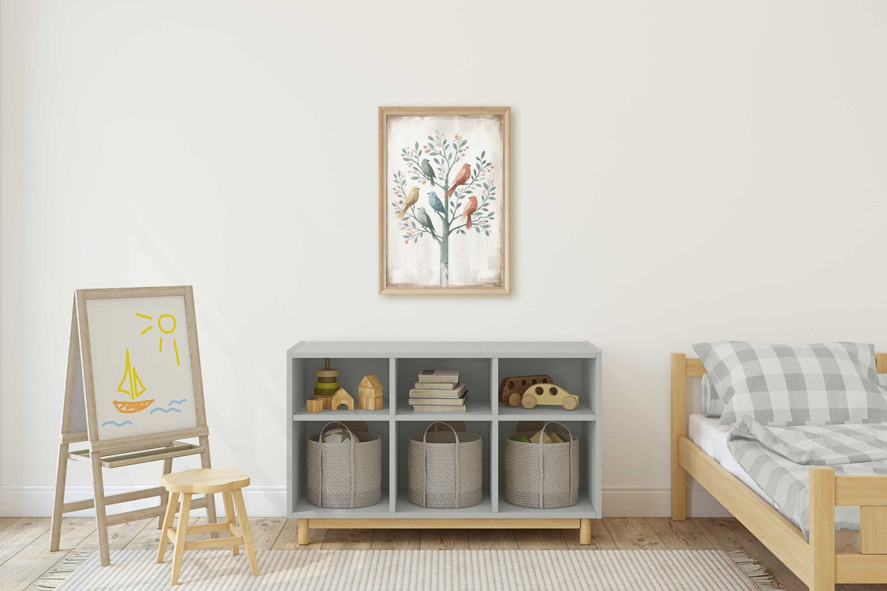 Colorful Bird Wall Art – Animal Nursery Print