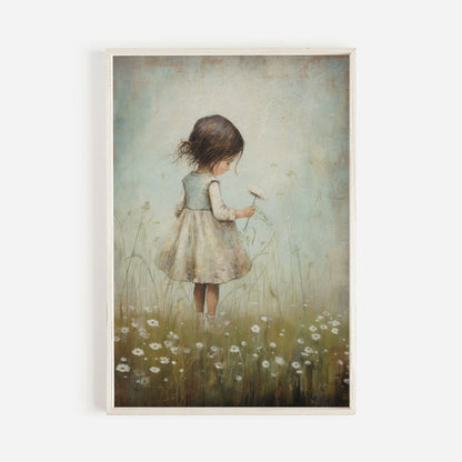Rustic Nursery Decor, Girly Wall Art, Toddler Room Accent - WildfieldPrints