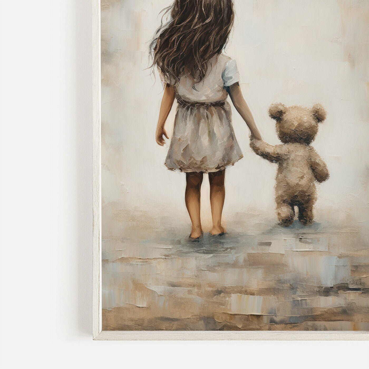 Rustic Nursery Decor, Vintage Best Friends Wall Art, Teddy Bear Print - WildfieldPrints
