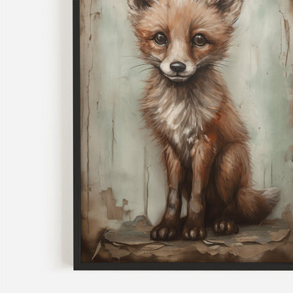 Rustic Nursery Decor, Woodland Baby Animal Wall Art, Bear, Hare, Fox - WildfieldPrints