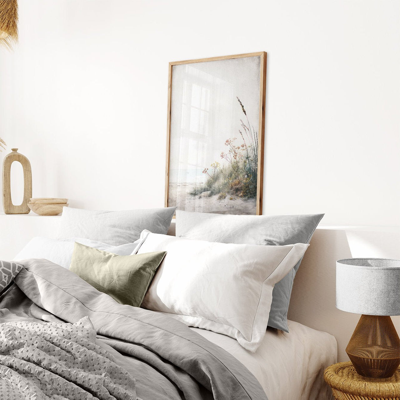 Serene Beach Wall Art – Coastal Home Print