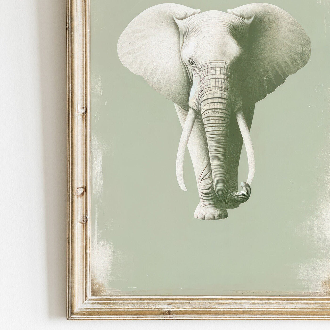 Elephant and Lion Wall Decor – Safari Boys Room Print • Set of 2