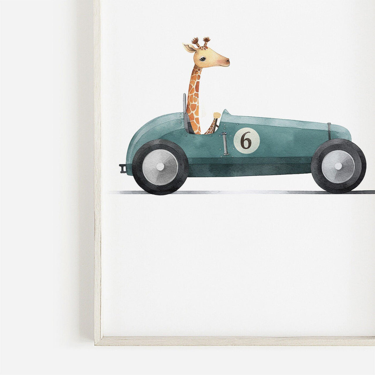 Lion Giraffe Monkey Wall Art – Safari Boys Room Print • Set of 3