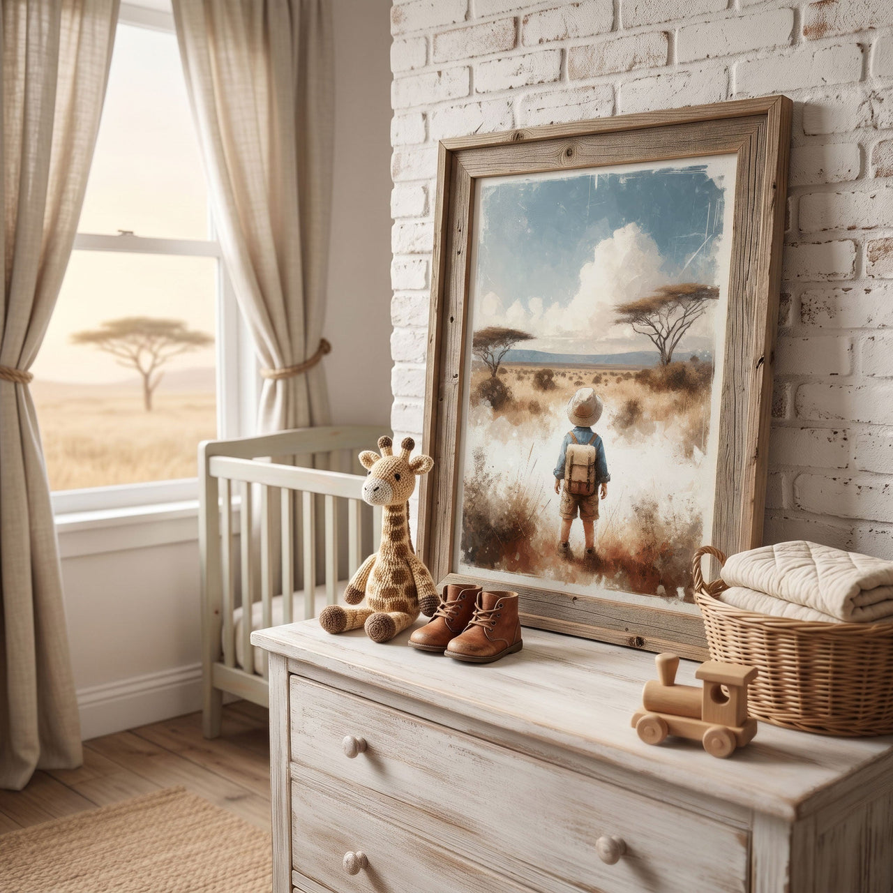 Safari Wall Art – Nature Boys Room Print