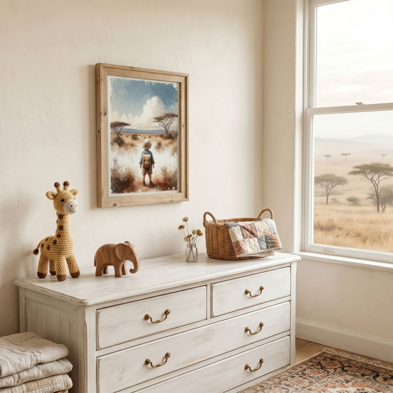 Safari Wall Art – Nature Boys Room Print