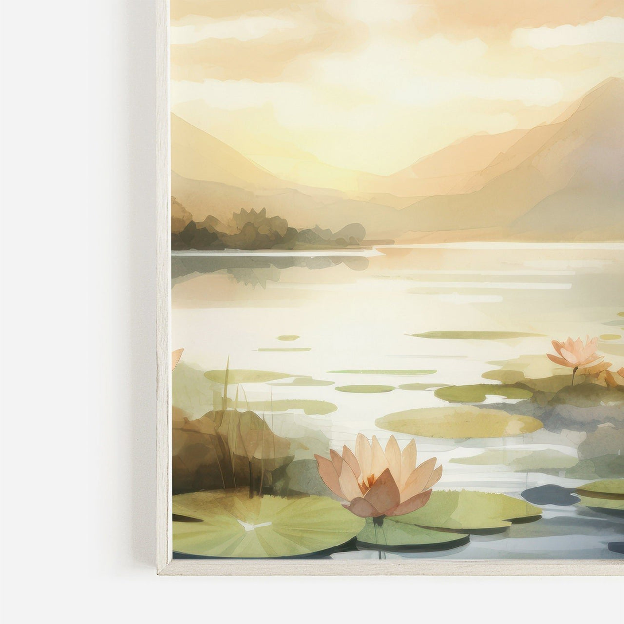 Sea and Mountain Wall Art – Nature Living Room Print • Set of 3