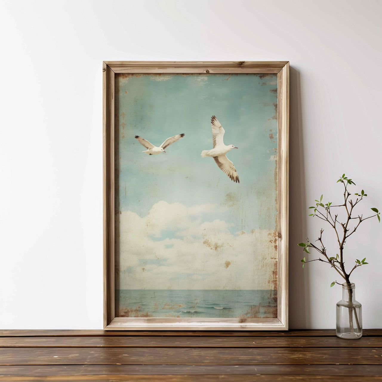 Seagull Print – Coastal Nursery Wall Art