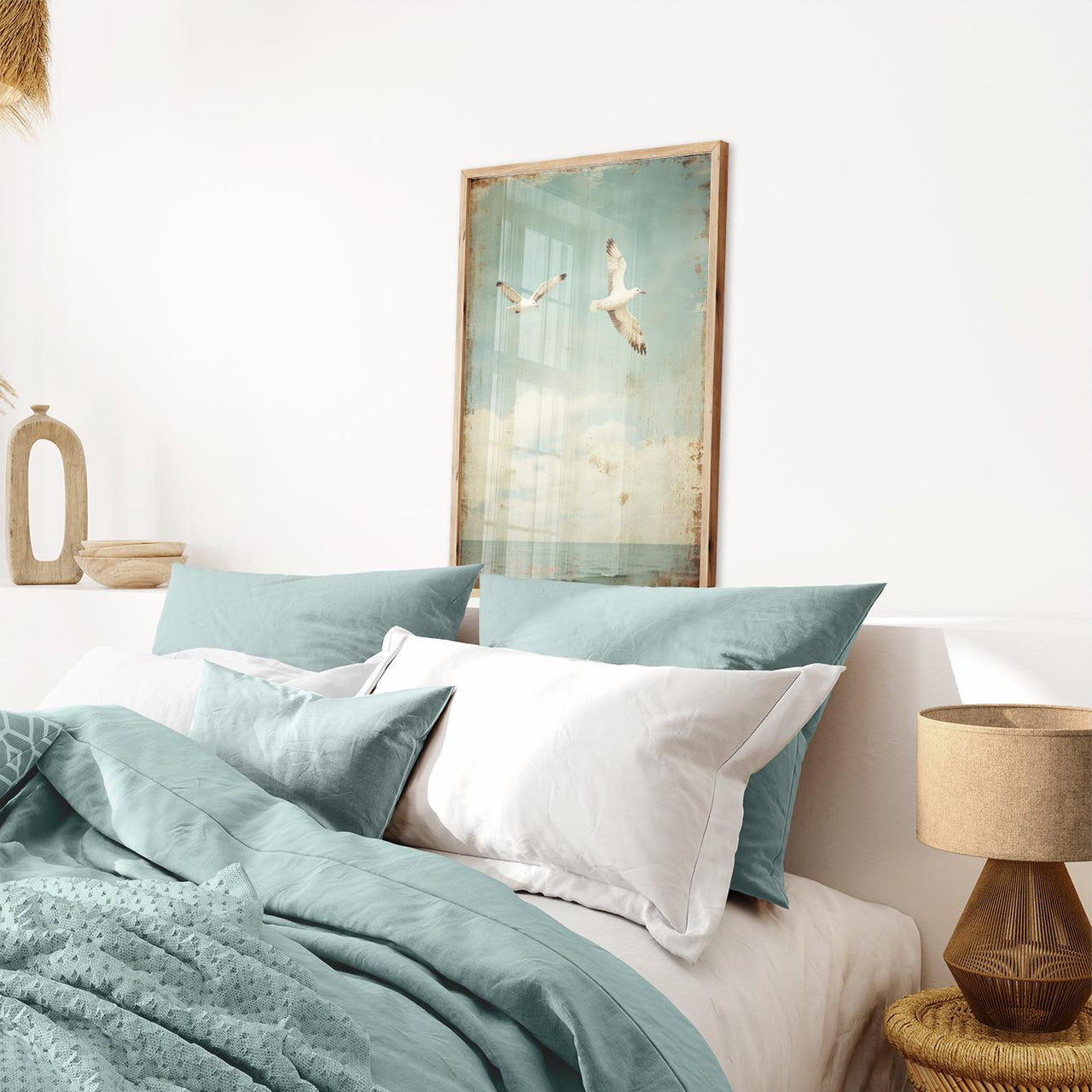 Seagull Print – Coastal Nursery Wall Art