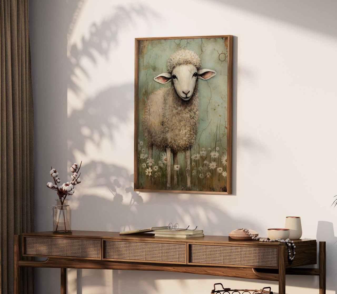 Sheep Wall Art – Farm Animal Nursery Print
