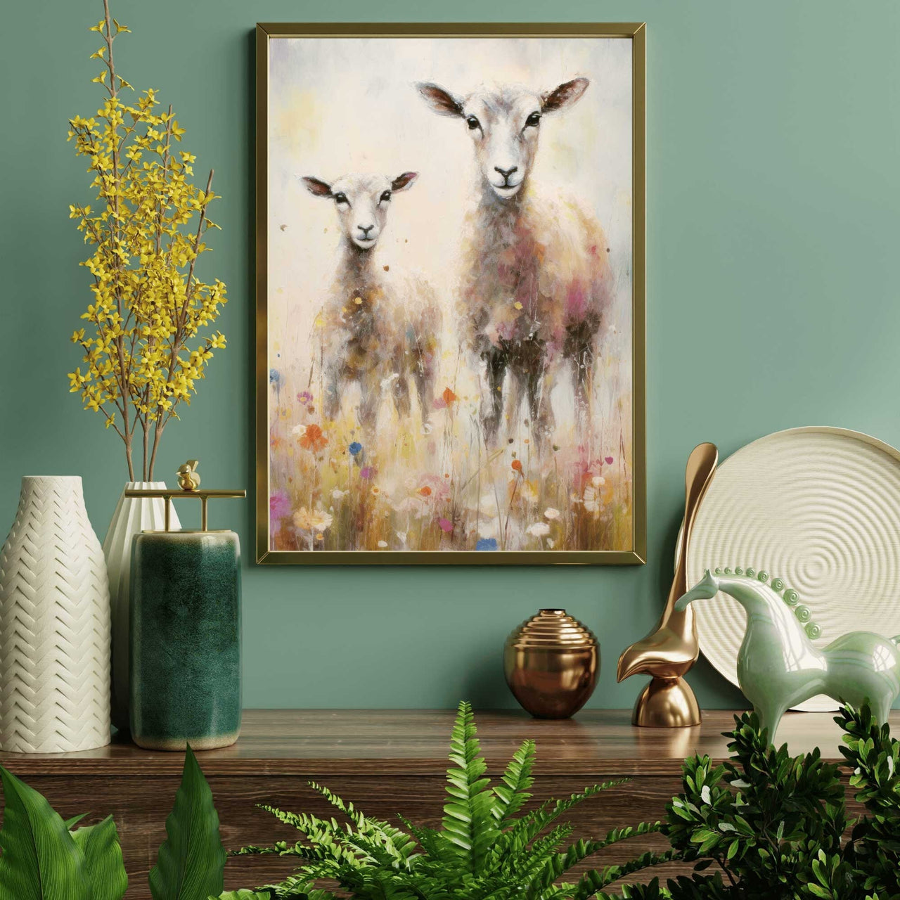 Sheep Wall Art – Farm Nursery Print