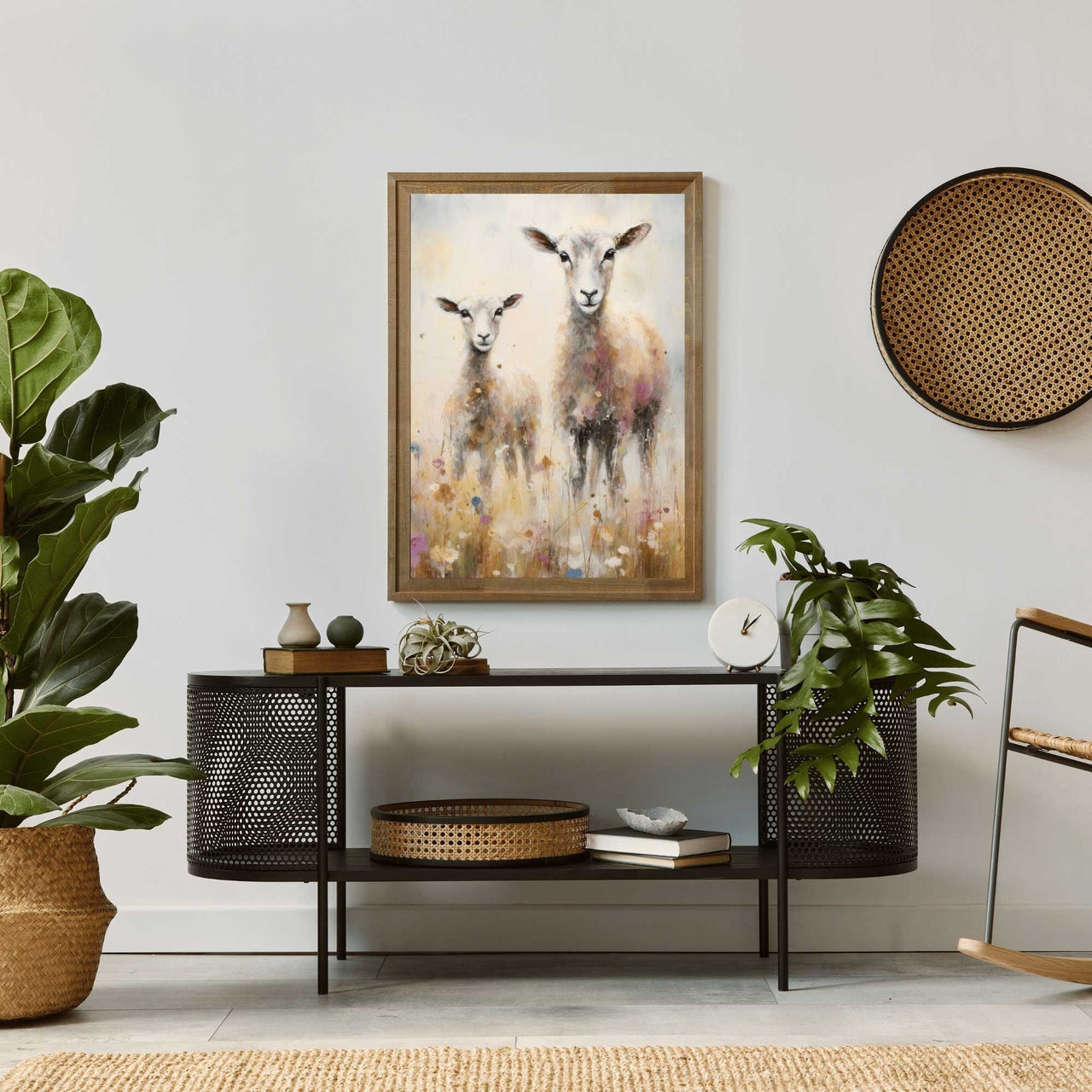 Sheep Wall Art – Farm Nursery Print