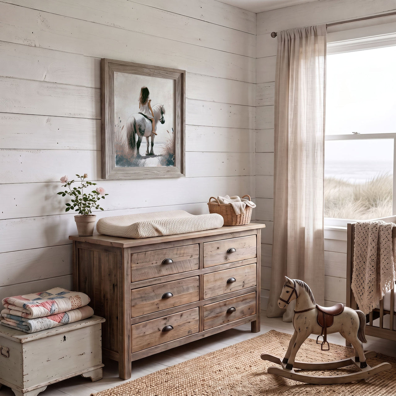 Shetland Pony Wall Art – Horse Girls Room Print
