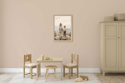 Sibling Print, Adventure Nursery Decor, Brother and Sister Room Art - WildfieldPrints