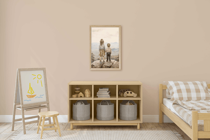 Sibling Print, Adventure Nursery Decor, Brother and Sister Room Art - WildfieldPrints