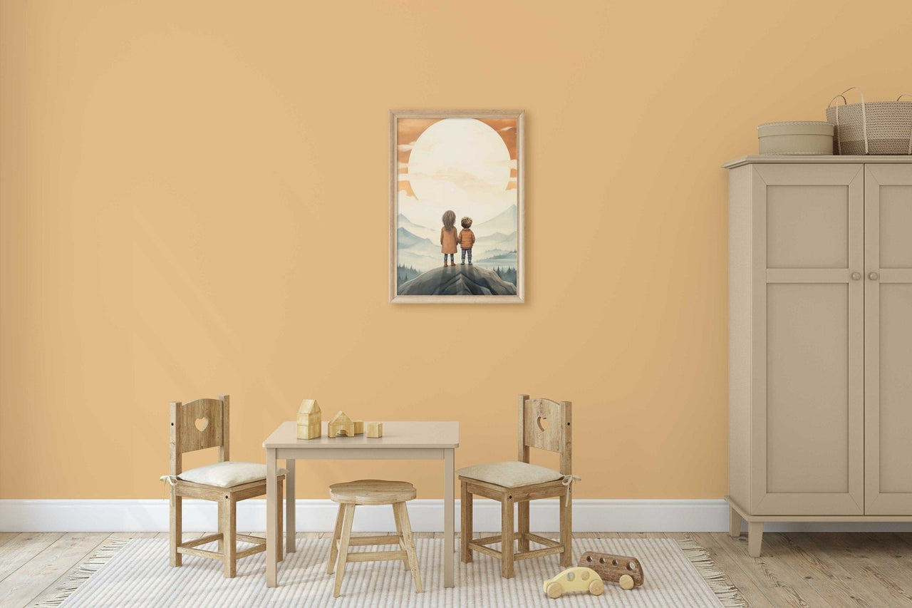 Brother Sister Wall Art – Adventure Kids Room Print
