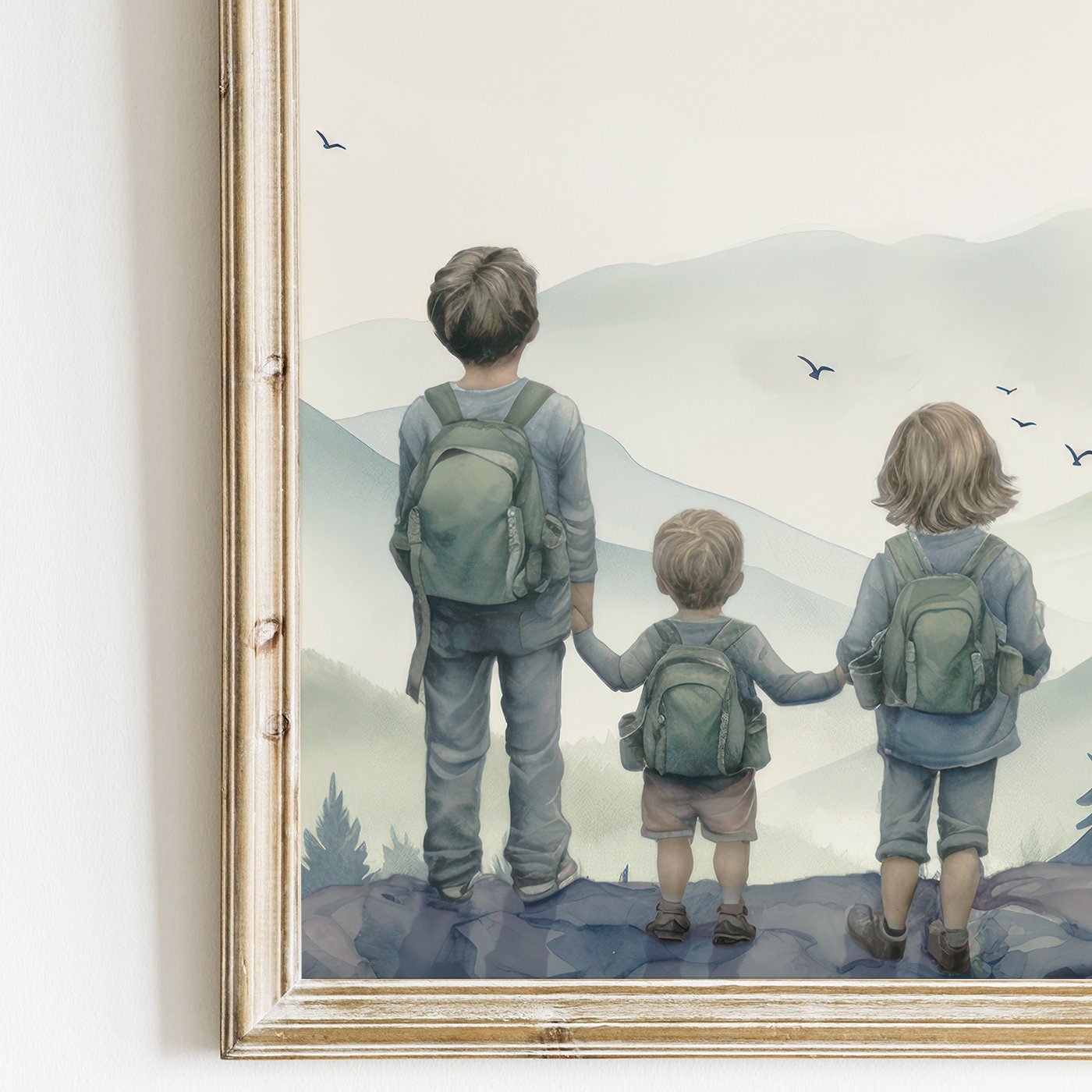 Sibling Room Decor, Adventure Toddler Art, Brother Sister Wall Decor - WildfieldPrints