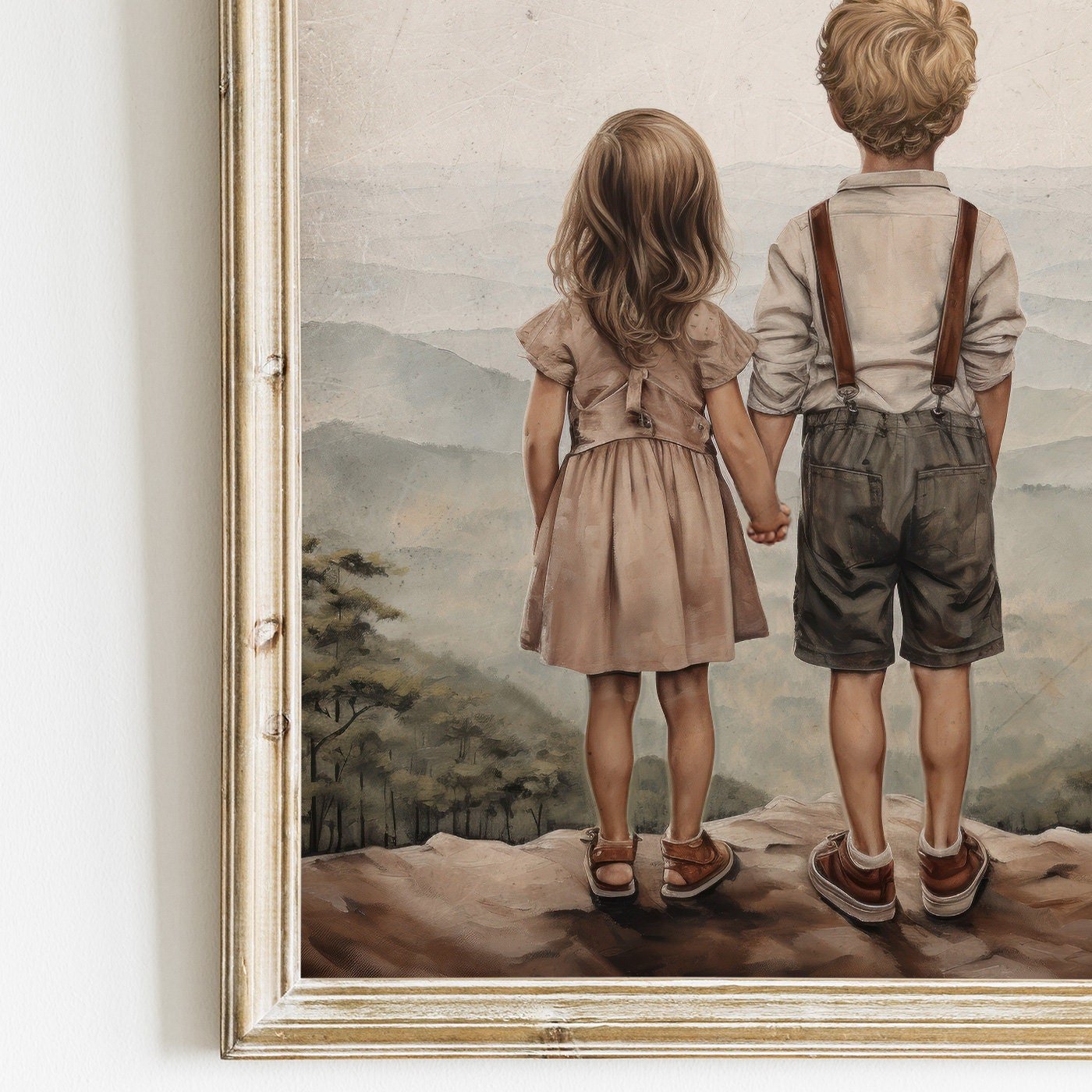 Sibling Room Wall Decor, Brother & Sister Art, Adventure Kids Prints - WildfieldPrints