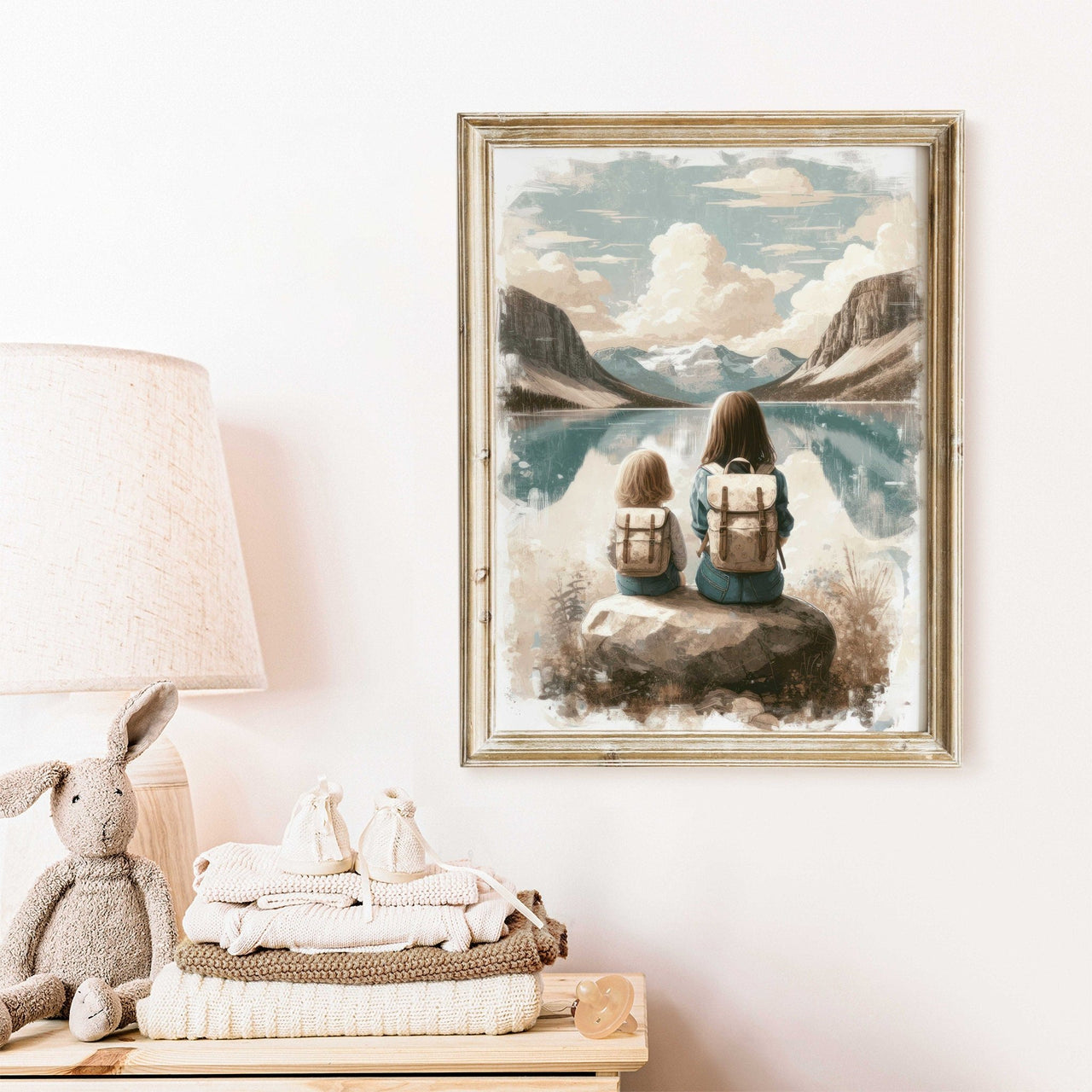 Mountain Adventure Wall Art – Nature Girls Room Decor