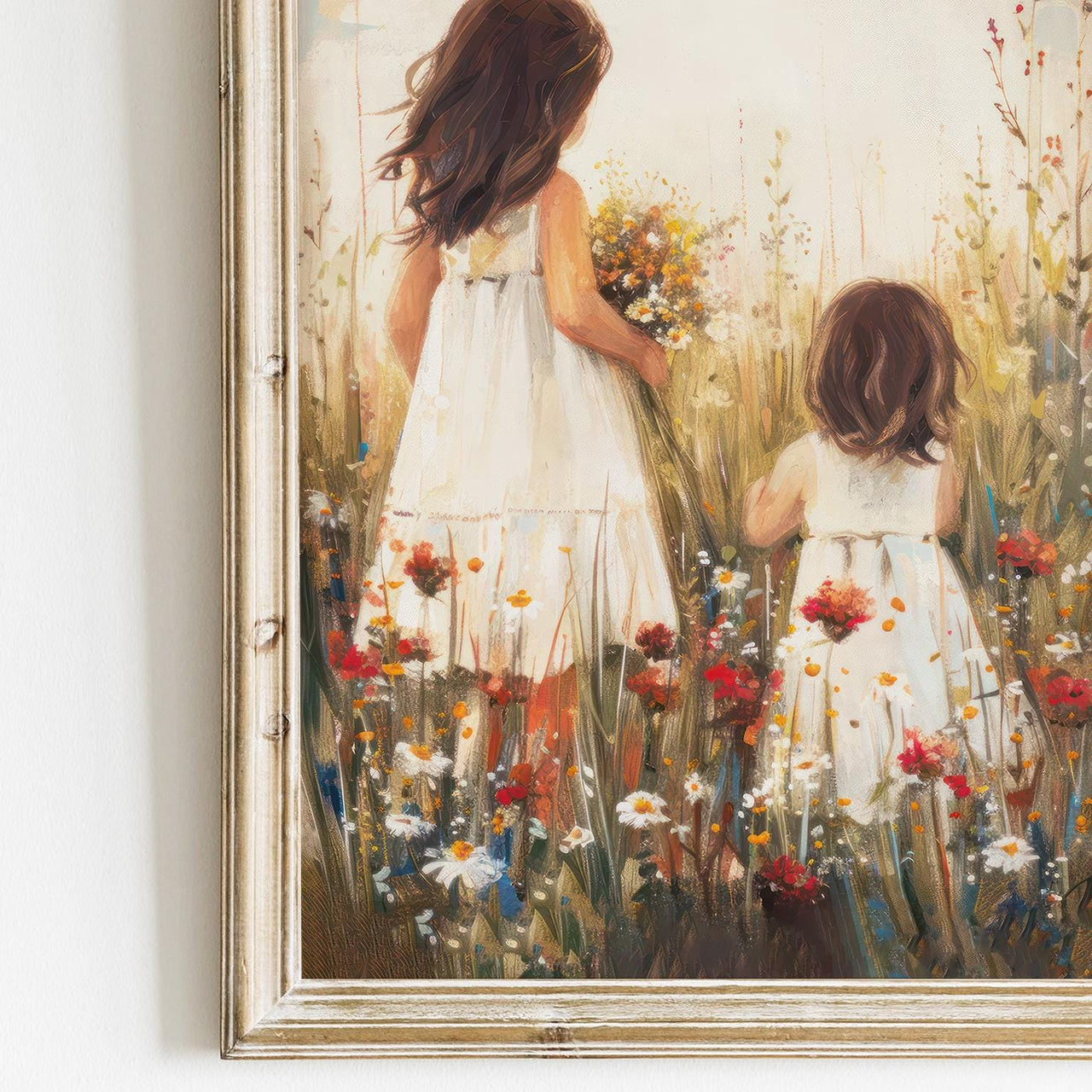 Wildflower Nursery Print – Floral Girls Room Wall Art