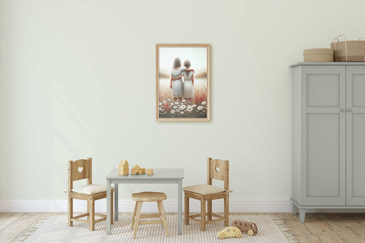 Blonde Sisters Print – Sisterhood Girls Room Wall Decor