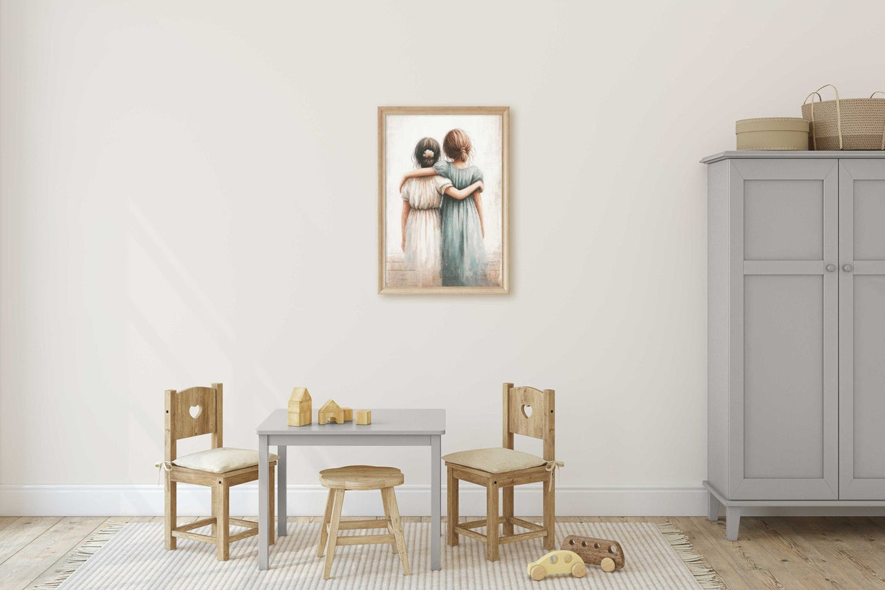 Sisterhood Print – Friendship Girls Room Wall Decor