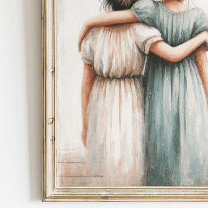 Sisterhood Wall Art, Best Friends Decor, Girls Room Print - WildfieldPrints