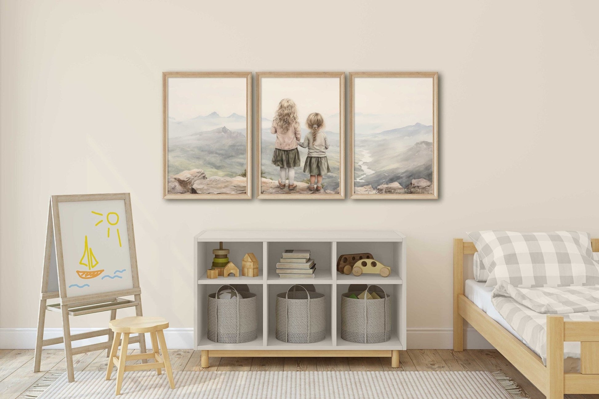 Sisters Bedroom Decor, Adventure Wall Art, Sister Room Print - WildfieldPrints