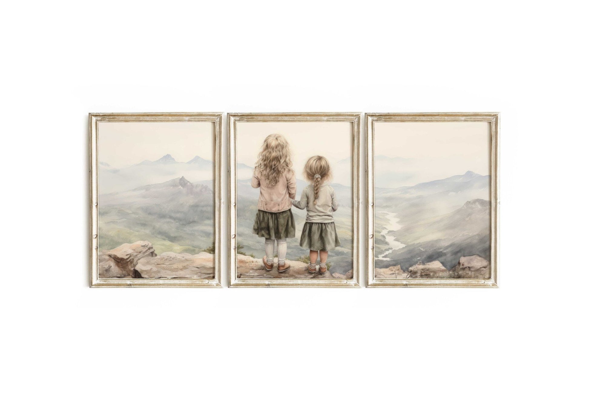 Sisters Bedroom Decor, Adventure Wall Art, Sister Room Print - WildfieldPrints