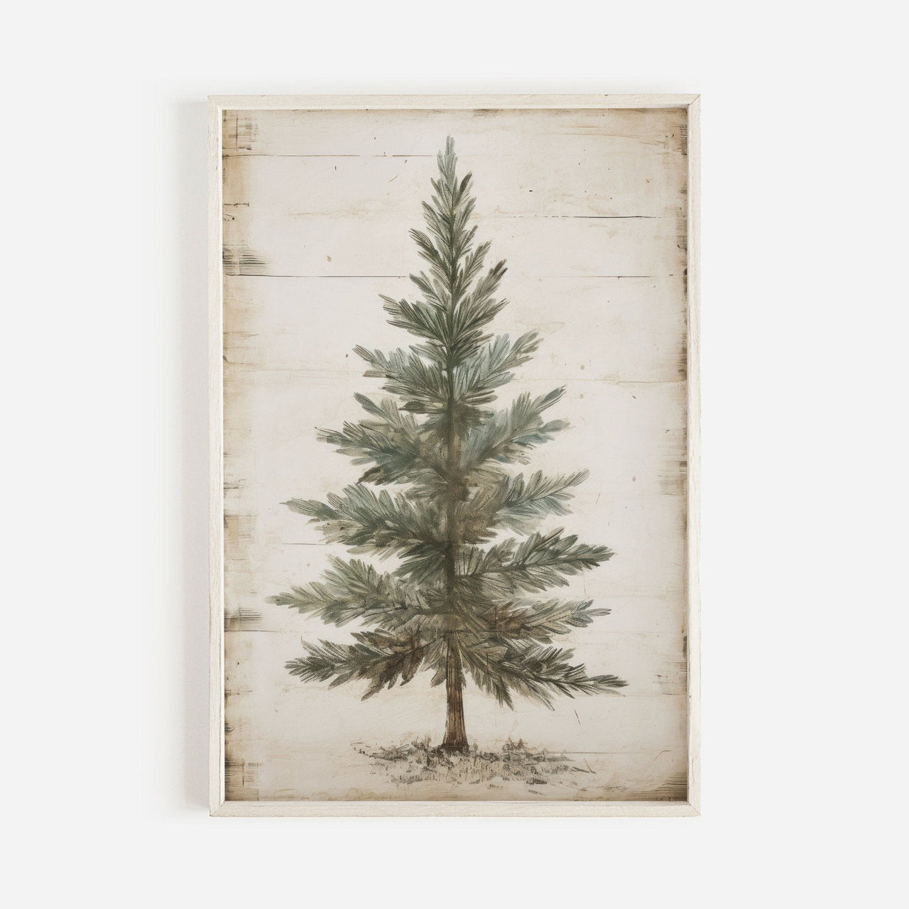 Spruce Tree Print – Holiday Wall Art for Living Room