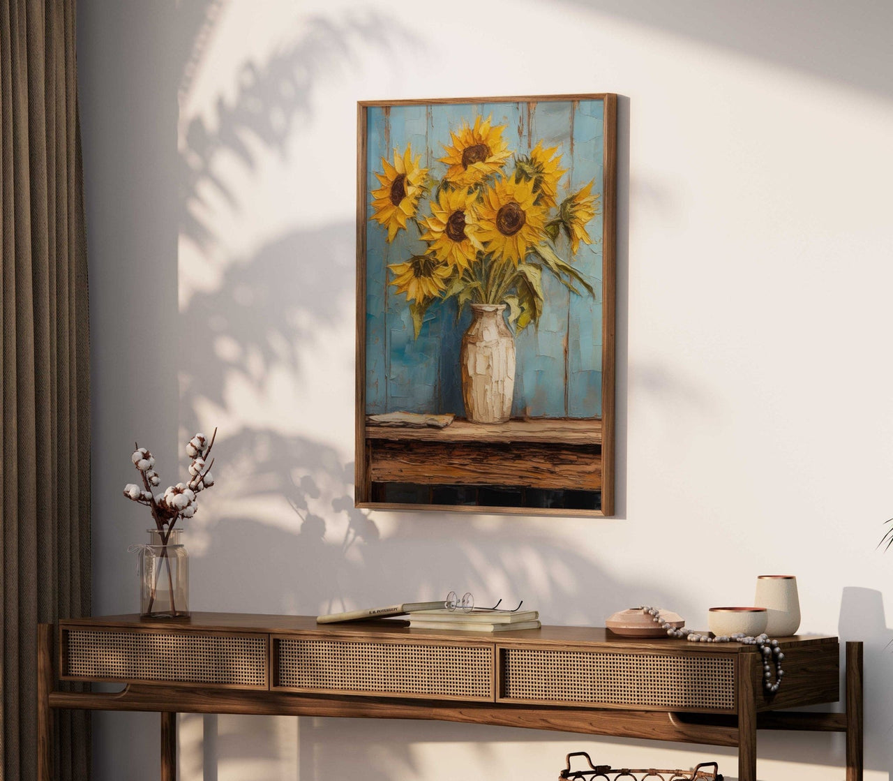 Sunflower Print – Floral Living Room Wall Art