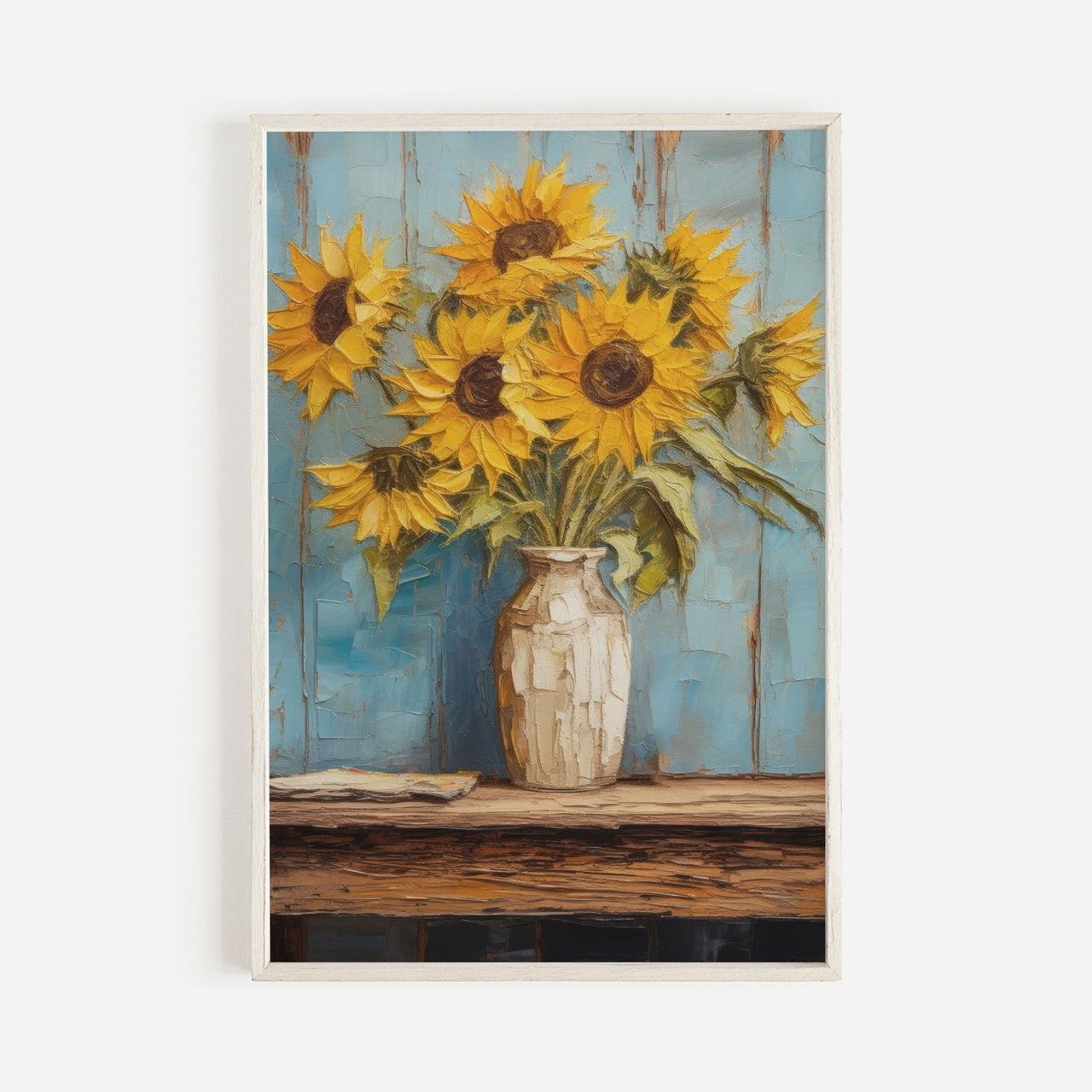 Sunflower Print – Floral Living Room Wall Art