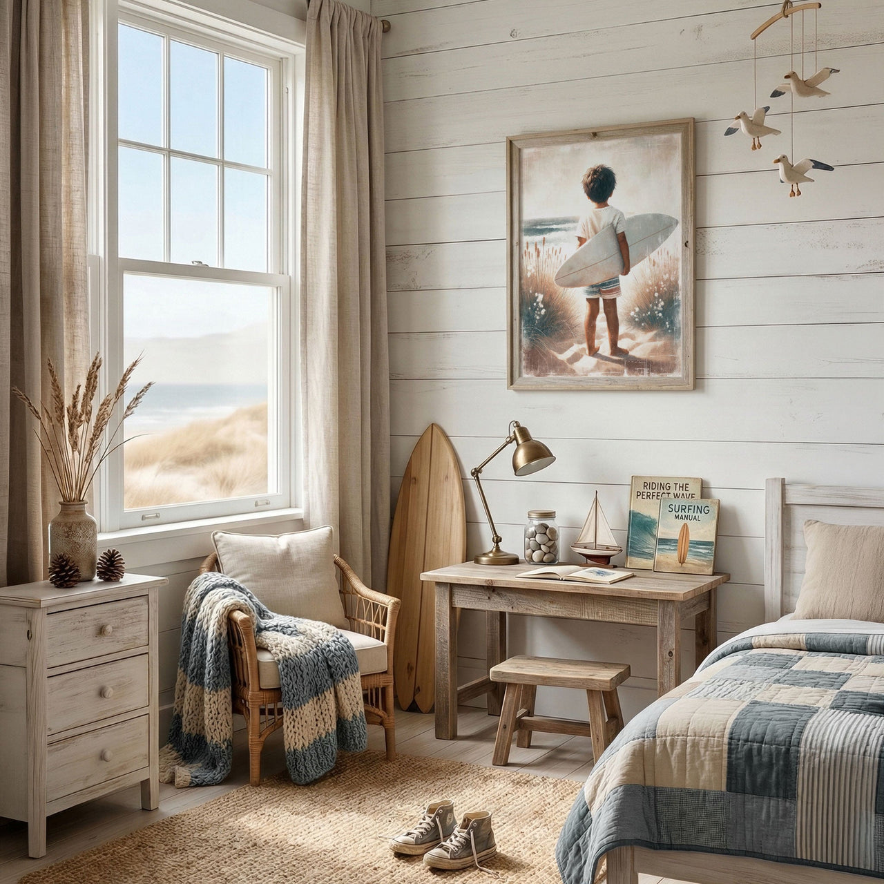Surfer Boy Wall Art – Beach Boys Room Print